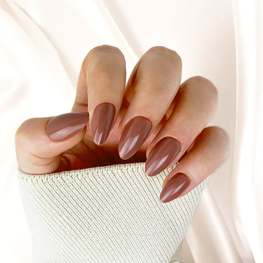 Cappuccino - Qeera Nails - Faux ongles réutilisables