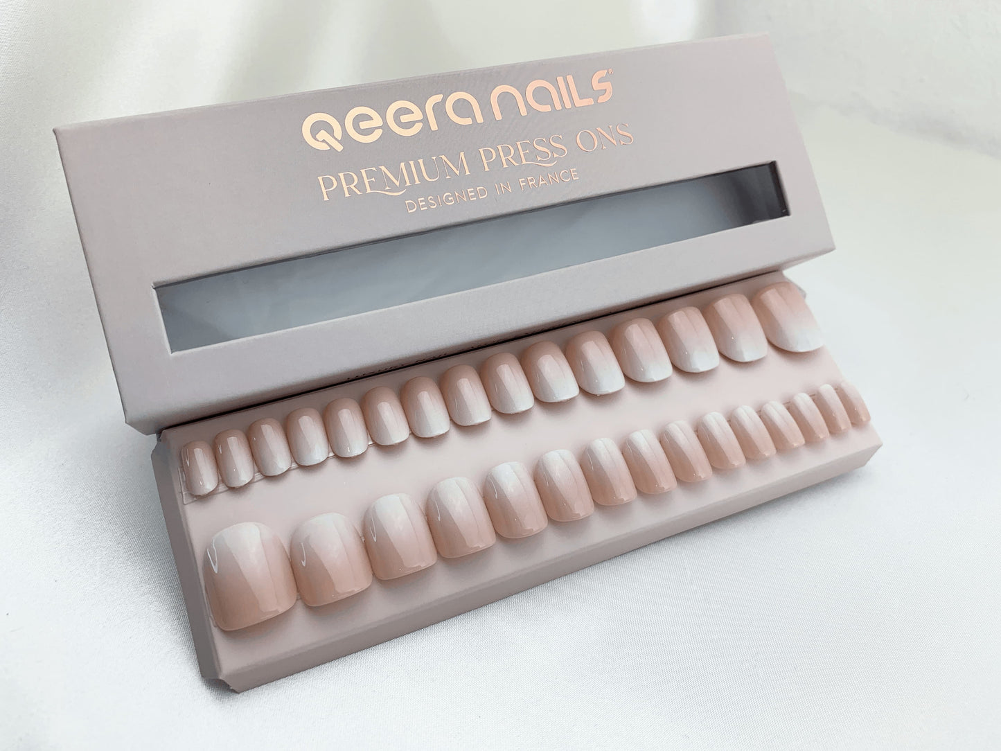 Creamy White - Qeera Nails - Faux ongles réutilisables