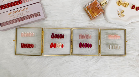 Qeera Nails - Tendances faux ongles 2025 : les teintes Burgundy & Mocha à l’honneur