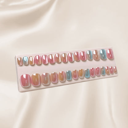Rainbow Qeera Nails-faux-ongles-press-on-nails