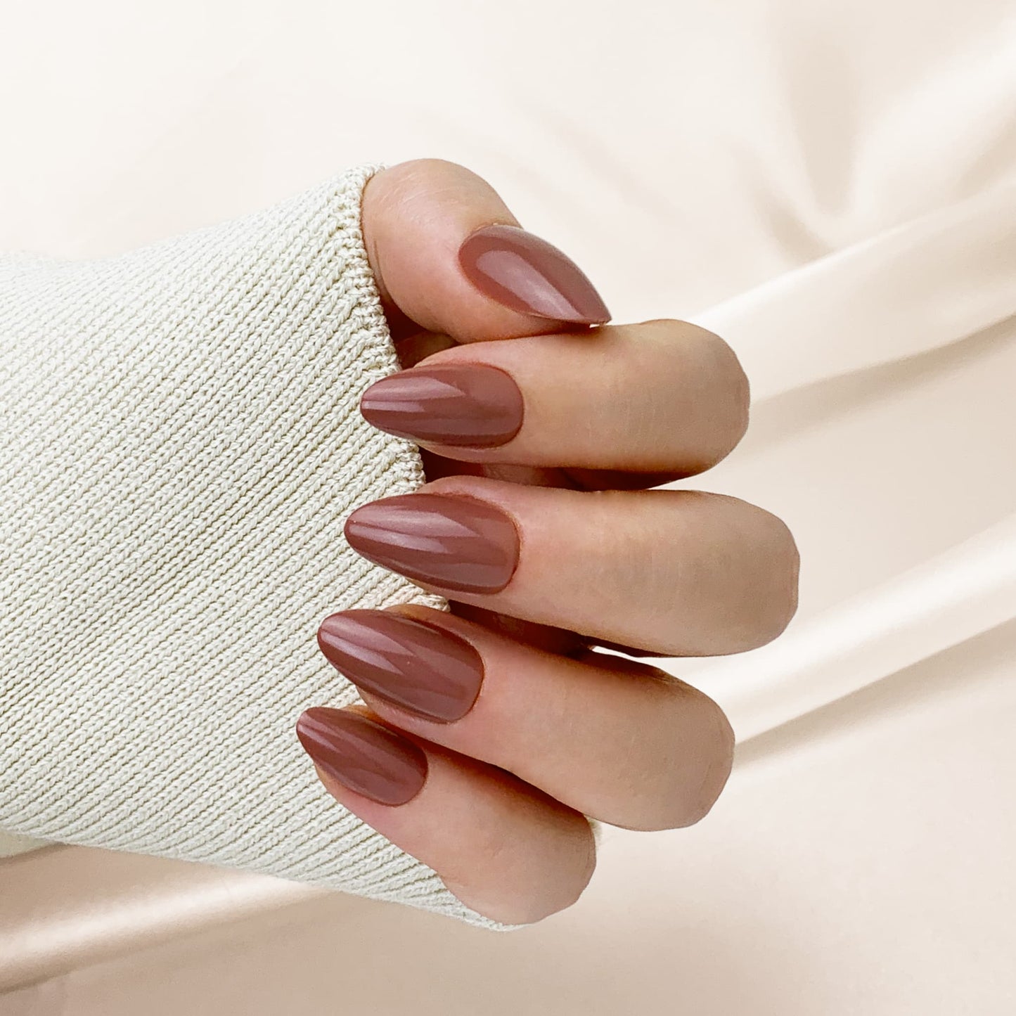 Cappuccino - Qeera Nails - Faux ongles réutilisables