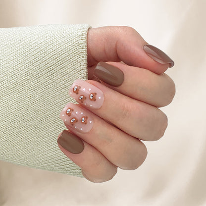 Teddy Bear - Qeera Nails - Faux ongles réutilisables